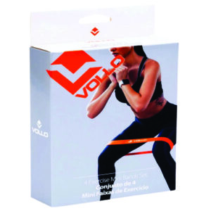 Conjunto 4 Mini Faixas Elástica Miniband Funcional